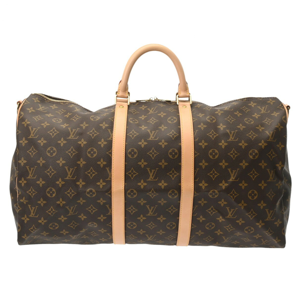 【〜12/11 最大3万円クーポン】ルイ ヴィトン LOUIS VUITTON モノグラム キーポル バンドリエール 55 ブラウン M41414 モノグラムキャンバス ユニセックス ボストンバッグ ヴィトンバッグ バック ブランド 【ローン48回払い無金利】【中古】