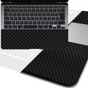 【ネコポス送料無料】MacBook Air Retina(2018以降現行モデル) 13インチのパームレストの手汗汚れ、傷、ヒンヤリ感をお洒落に解決!【カーボン調プレミアムスキンシール】【カーボンブラック】