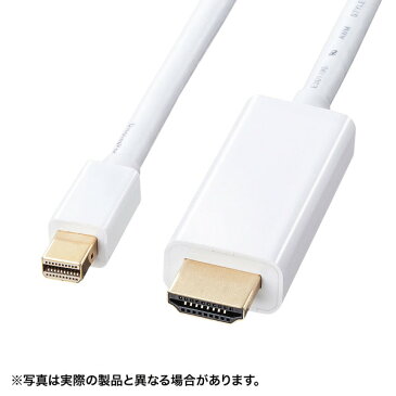 SANWA SUPPLY(サンワサプライ) ミニDisplayPort-HDMI変換ケーブル2m KC-MDPHDA20ミニDisplayPort PC本体 HDMI ディスプレイ テレビ 接続 変換ケーブル 変換アダプタ ケーブル HDMIディスプレイ 外付けディスプレイ 拡張ディスプレイ 大画面 ワークスペース