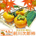 次郎柿4.5kg 送料無料 伊勢の特産品 前川次郎柿 種なし...