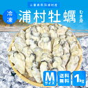 牡蠣むき身 送料無料 冷凍 浦村牡蛎Mサイズ1kg(約50〜...