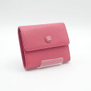 【中古】【辛口評価】【ABランク】CHANEL シャネル キャビアスキン ココボタン 二つ折り財布 A84059 ピンク