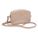 【中古】【Aランク】PRADA プラダ サフィアーノ レザー ショルダーバッグ 1BH149 ピンク 国内正規品