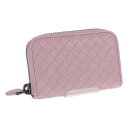 【中古】【Aランク】BOTTEGA VENETA ボッテガヴェネタ イントレチャート コインケース 114075 カーフスキン ピンク