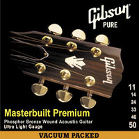 Gibson / Masterbuilt Premium Phosphor Bronze SAG-MB11 Ultra Light 11-52【福岡パルコ店】