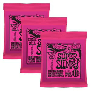 ERNIE BALL / 2223 Super Slinky 3セット アーニーボール エレキギター弦