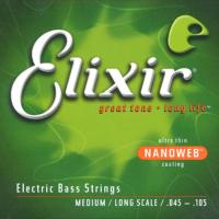 Elixir / 14077 NANOWEB4-Medium-4stringエリクサーベース弦ロングスケール