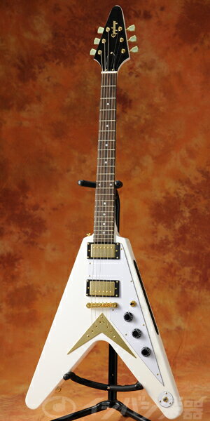 Epiphone x イシバシ楽器 / Limited Edition 1958 Korina Flying V Alpine White 【けいおん!山中さわ子先生愛用のフライングVを完全再現】【金ゼロ対象商品】《熱いぜバーゲンWEBセット付き！:80100》