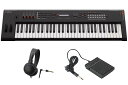 YAMAHA ヤマハ / MX61 BK【ペダル&ヘッドホンセット】ブラック シンセサイザー【ケース無しアウトレット特価】【YRK】