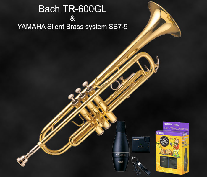 Bach / TR-600GL バック トランペット サイレントセット TR600 ラッカー仕上 円高還元セール 【送料無料】《教則DVD付》