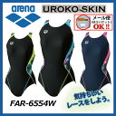 【1点までメール便可】【38%OFF!】【2016秋冬モデル】アリーナ【ARENA】 ウロコスキン UROKO SKIN アクアレーシング セイフリーバック FAR-6554W レディース 女性用 (スイムウェア/水泳/競泳/競泳水着/競泳用水着/スイミング/トレーニング用/FINA承認)