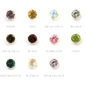 片耳☆K18ラウンドピアス4mm