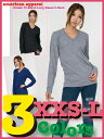 アメリカンアパレル【アメアパ】Vネック 長袖 Tシャツ【American Apparel】Unisex Tri-Blend Long Sleeve V-Neck トライブレンド ユニセックスサイズ