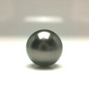 真珠 ネクタイピン パール 黒蝶真珠 8.9mm ディープグリーン Pt900 プラチナ 針 67316 イソワパール