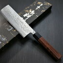 菜切包丁 160mm 菜切り 越前打刃物 V金10号 コバルト合金 ダマスカス クロス仕上げ 槌目 本鍛造 紫檀柄 金太郎作 カネ弘打刃物製作所 TVで放送! 髪の毛も切れる!タケフナイフビレッジ武生ナイフビレッジ