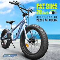 【送料無料】迫力の新極太ファットバイクWディスクブレーキ3D立体フレームShimno7Speed20インチ20x4.1/4FATBIKE SNOWBIKEEIZERアイゼルF120の画像