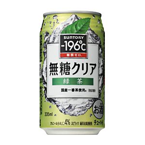 [サントリー]　-196℃無糖クリア 〈緑茶〉　350ml　24本　(1ケース)