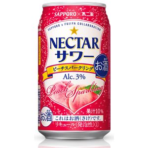 [サッポロ]　ネクターサワー ピーチスパークリング　350ml　24本　(1ケース)