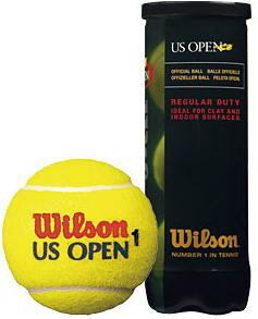 《送料無料》【ウィルソン】テニスボール US OPEN レギュラー・デューティー・プラクティス 1ケース(24缶=72球入) WRT1073