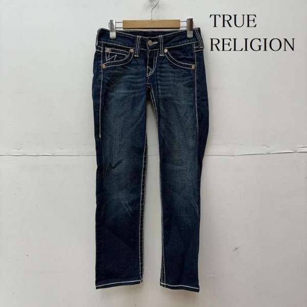 <strong>TRUE</strong> <strong>RELIGION</strong> トゥルーレリジョン デニム、ジーンズ パンツ Pants, Trousers Denim Pants, Jeans BILLY BIG T USA製 ローライズ デニム パンツ ジーンズ 24インチ【USED】【古着】【中古】10103859