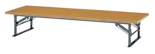 K-5 長方形：幅180×奥行45×高さ33cm 折りたたみテーブル 座卓 塗装 スチール…...:isu-sankei:10000863