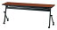TM1860LS-M 長方形:幅180×奥行60×高さ70cm ミーティングテーブル 会議テーブル スタック 塗装脚 キャスター付 幕板無し