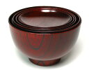応量椀 5つ組 欅応量器 送料無料 木製漆塗り入れ子のお椀セット(味噌汁椀/汁椀) 5客セット京都
