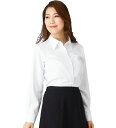 フェミニンカラーのシンプル長袖ブラウス/レディース 事務服 ...