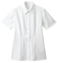 チラ見え防止の配慮が嬉しい半袖ブラウス/レディース 事務服 ...