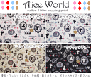 『Alice World≪アリスワールド≫』コットン100％シーチングプリント●素材：コットン100％　●生地幅：約108cm4月16日再販×4！