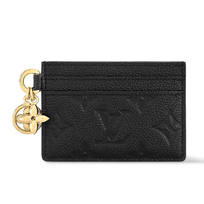 【新品・未使用】【LOUIS VUITTON ルイヴィトン】 カードケース ポルト カルト・LV チャーム M82132 / モノグラム・アンプラント 【Luxury Brand Selection】