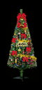 150cmファイバーツリーセット (クリスマス/クリスマス用品/クリスマスツリー/ツリー/パーティー/飾り/オーナメント/サンタ/)