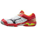 MIZUNO 【39%OFF】ミズノ ウエーブエクシード SS AC ホワイト×ブラック×レッド