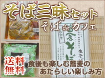 富倉そば　「4食」そば三昧セット【送料無料】日頃の感謝をそばにこめて！ギフトそばセット！あれこれついて【送料無料】原材料は安心の【自家栽培】信州そば!