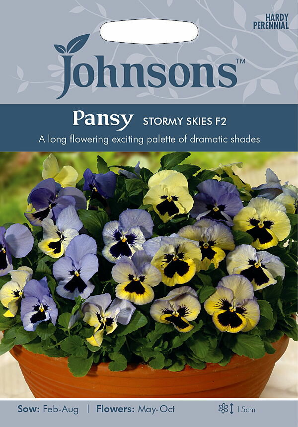 Johnsons SeedsPansy Stormy Skies F2パンジー・ストーミィ・スカイズ・F2の種
