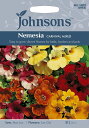 【輸入種子】Johnsons SeedsNemesia Carnival Mixedネメシア・カーニバル・ミックスジョンソンズシード