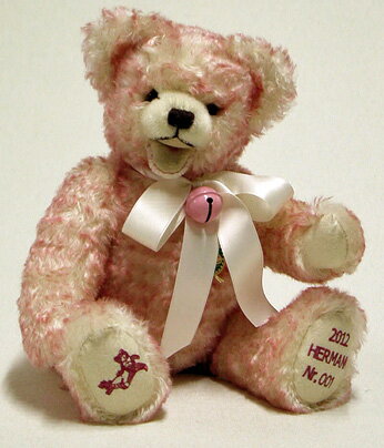 【お取り寄せ】HERMANN　Year　Bear　2012　Baby Rose■緑ハーマン社　限定テディベアHermann Coburg社のテディベア