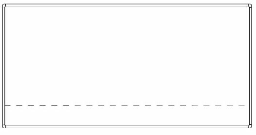 壁掛ホワイトボード（黒板）寸法カット　縦方向をカット...:iwaki:10000099