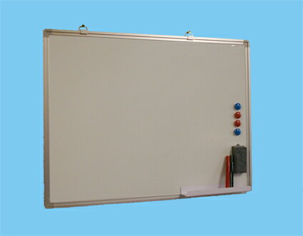 国産JFEホワイトボード　壁掛用　無地　W600×H450 (TS-2W)マ-カーセット付