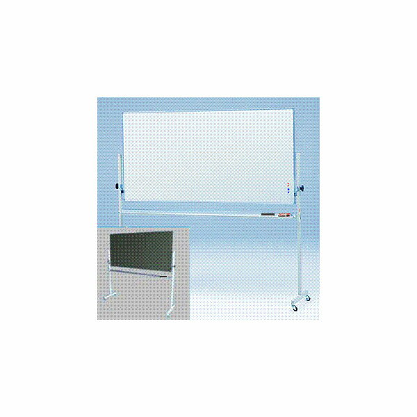 国産JFE黒板・ホワイトボード W1800×H900 移動式脚付 回転式両面【送料無料】(…...:iwaki:10000028
