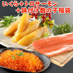 いくら 醤油漬け アラスカ 200g 味付け数の子 300g トロサーモン 800g 送料無料 福袋 お取り寄せグルメ 海鮮 ギフト 海鮮セット <strong>海鮮おせち</strong> ギフト プレゼント