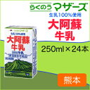 らくのうマザーズ大阿蘇牛乳250ml*24本入【常温保存牛乳】【九州】【ロングライフ】