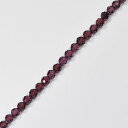 高品質!天然石カットビーズ 2mm〜2.5mm 1連(約39cm前後)(ロードライトガーネット)