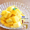 楽園マンゴー チャンク 計1kg(500g×2袋入 )食品【送料無料※一部地域は除く】【チルドセンターより直送・同梱不可】冷凍マンゴー カットマンゴー 冷凍フルーツ 冷凍デザート 冷凍食品 業務用 スムージー ヤマダイ食品