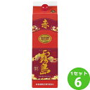 霧島酒造(宮崎) 芋焼酎赤霧島25パック 1800ml×6本 焼酎【送料無料※一部地域は除く】