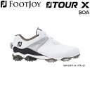 【20年モデル】フットジョイ ゴルフシューズ FJ ツアー X ボア (Men's) 55413 (ホワイト/ブラック) 横幅(ウィズ)/W FOOTJOY TOUR X Boa