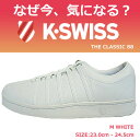 K-SWISS ケースイス 公認レディース スニーカー K・SWISS THE CLASSIC 88 シューズ 白 ホワイト 【2017SS 入荷】【国内ブランド公認】model-92248-856-M WHITE メーカーPRICE:9,800yen(+tax)