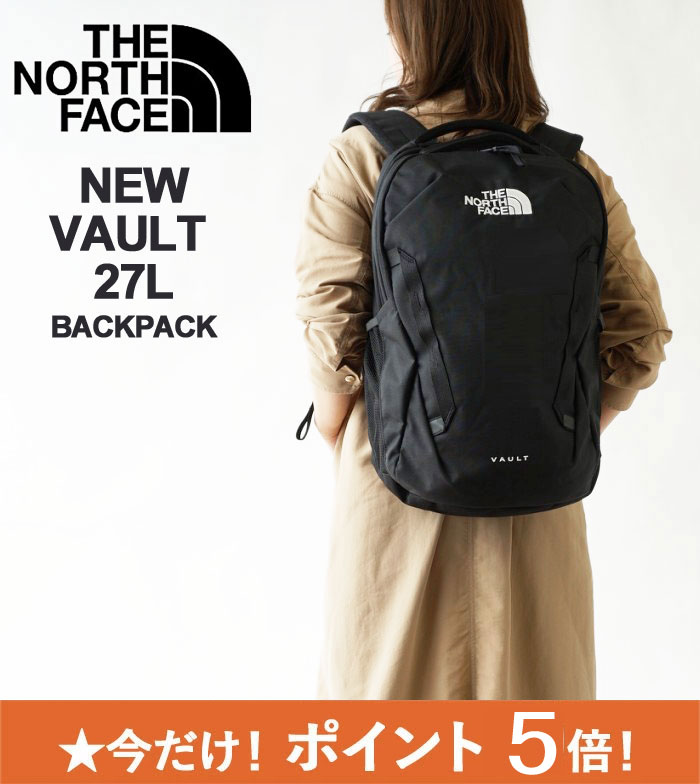 【数量限定特典】ノースフェイス リュック レディース メンズ THE NORTH FACE VAULT ヴォルト バックパック リュックサック デイバッグ 27L B4 ロゴ中央 デザイン 今季モデル (NF0A3VY2)