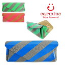 10%OFFクーポン発行中!【TOKYO発信】 カーマイン carmine 長財布 ロングウォレット ストライプ レザー 本革 小銭入れ付き フラップ ロングウォレットストライプ 【国内 正規品】 LWST