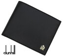 dunhill ダンヒル L2S832A BELGRAVE ベルグレーブ 型押しレザー メンズ用 小銭入れ付 二つ折り財布 ブラック【送料無料】